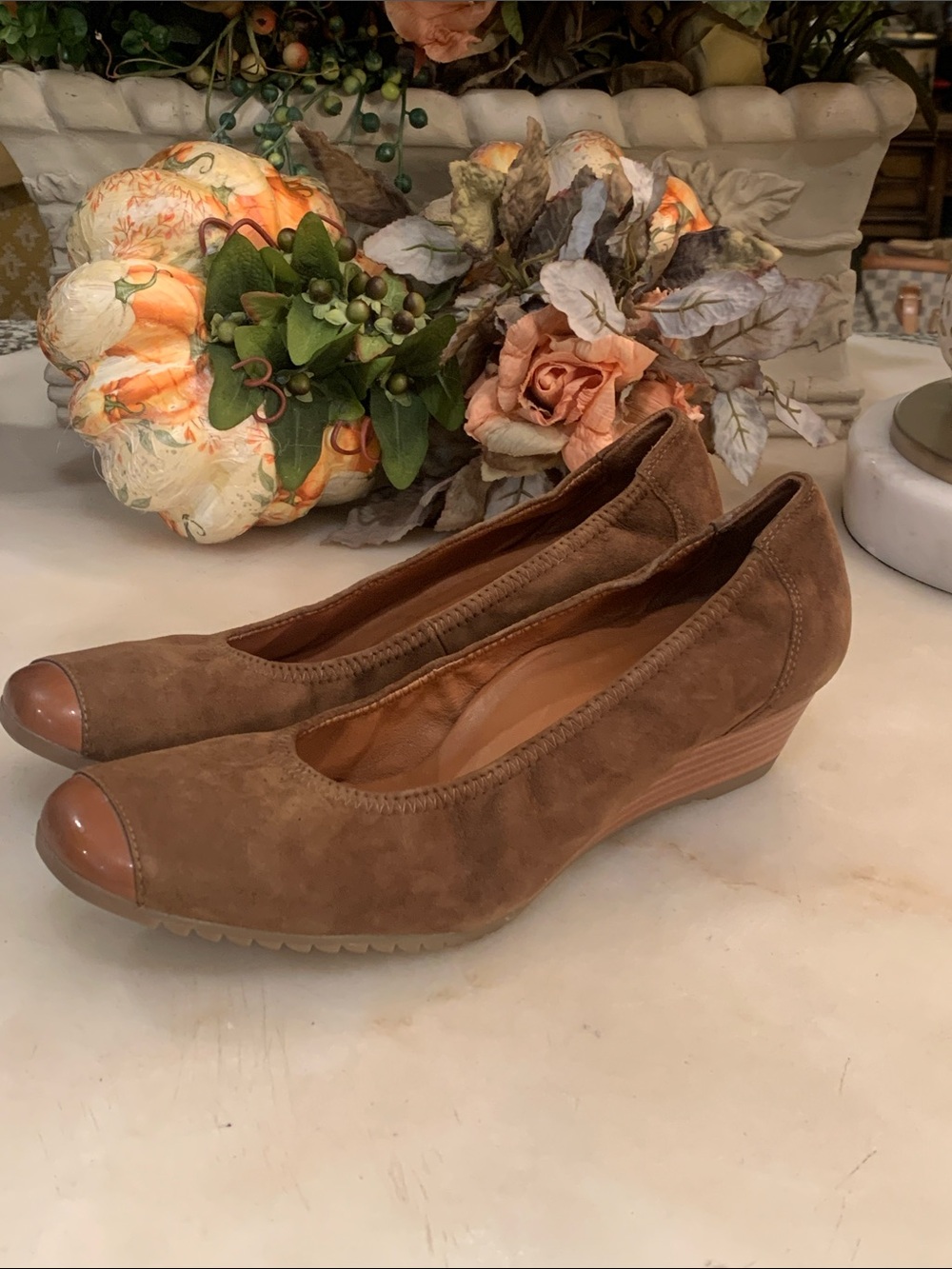 Paul Green Brown Suede Heels Size UK 7.5/US 9.5